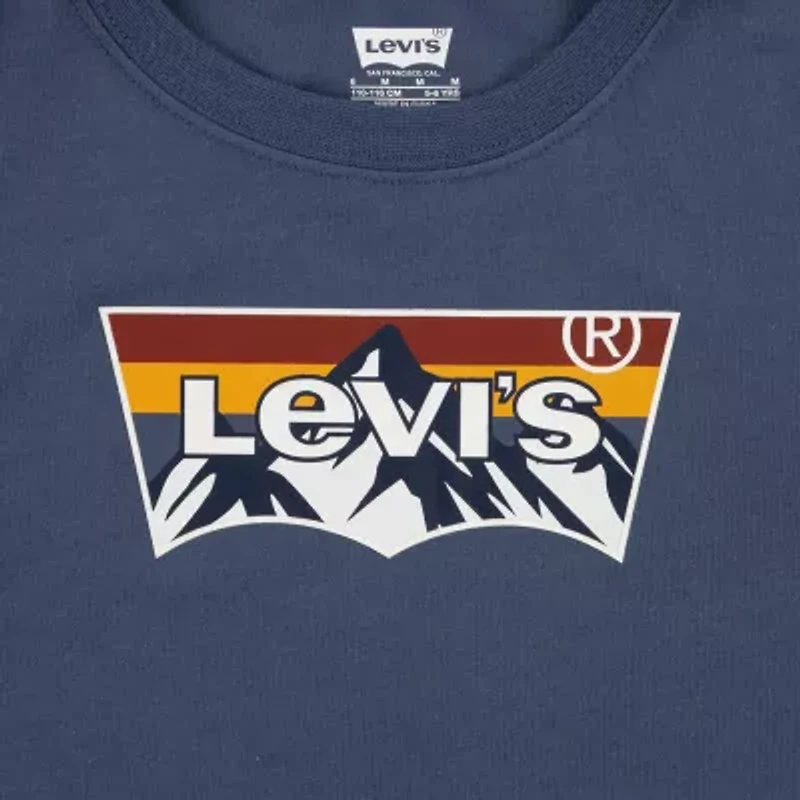 Levi's® Little Boys Crew Neck Short Sleeve Regular Fit Graphic T-Shirt