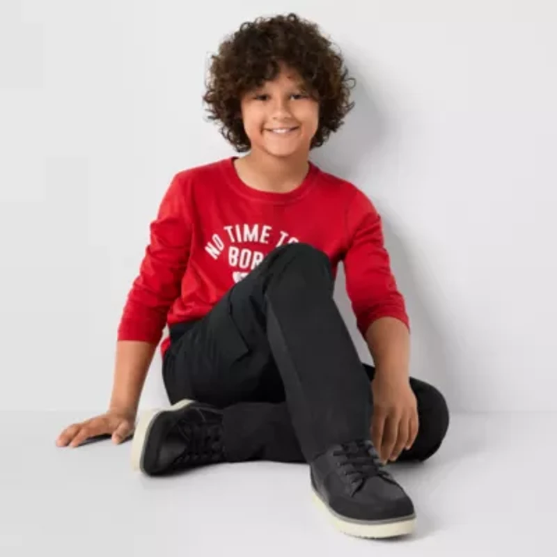 Thereabouts Pull-On Little & Big Kid Boys Straight Cargo Pant