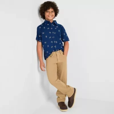 Thereabouts Little & Big Kid Boys Adjustable Waist Stretch Fabric Straight Leg Jean