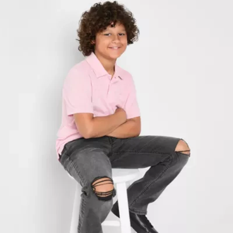 Thereabouts Little & Big Kid Boys Adjustable Waist Mid Rise Straight Leg Jean