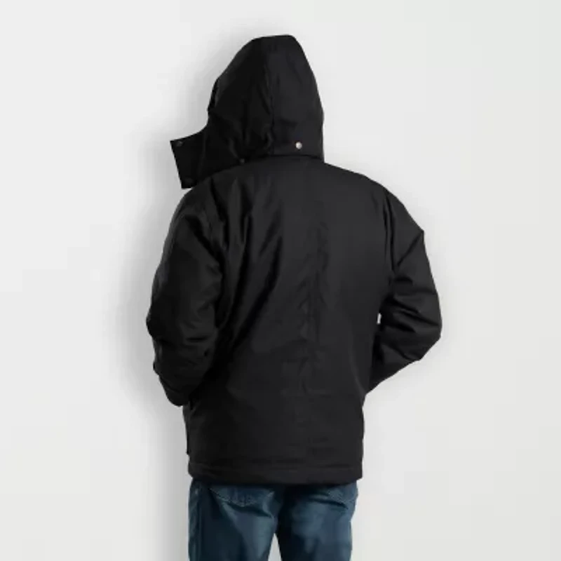 Berne Icecap Insulated Chore Mens Hooded Waterproof Midweight Big and Tall Work Raincoat