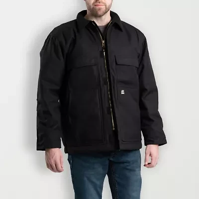 Berne Icecap Insulated Chore Mens Hooded Waterproof Midweight Big and Tall Work Raincoat