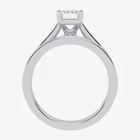 (G / Vs2-Si1) Womens 1 1/2 CT. T.W. Lab Grown White Diamond 10K Gold Side Stone Bridal Set