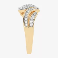 Love Lives Forever (G / Vs2-Si1) Womens 1 1/2 CT. T.W. Lab Grown White Diamond 10K Gold Side Stone 3-Stone Engagement Ring