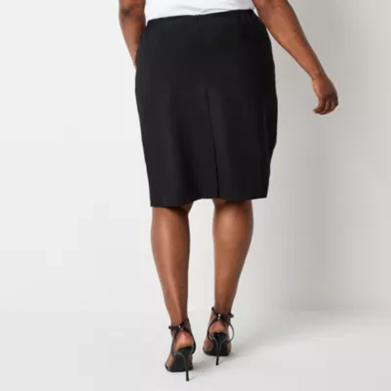 Black Label by Evan-Picone Womens Suit Skirt-Plus