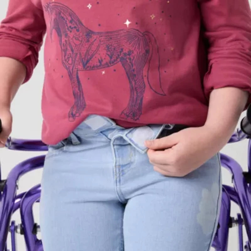 Thereabouts Little & Big Kid Girls Adaptive Flare Leg Jean