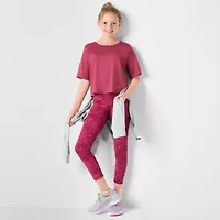 Xersion Little & Big Kid Girls Crew Neck Short Sleeve Active T-Shirt