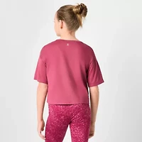 Xersion Little & Big Kid Girls Crew Neck Short Sleeve Active T-Shirt