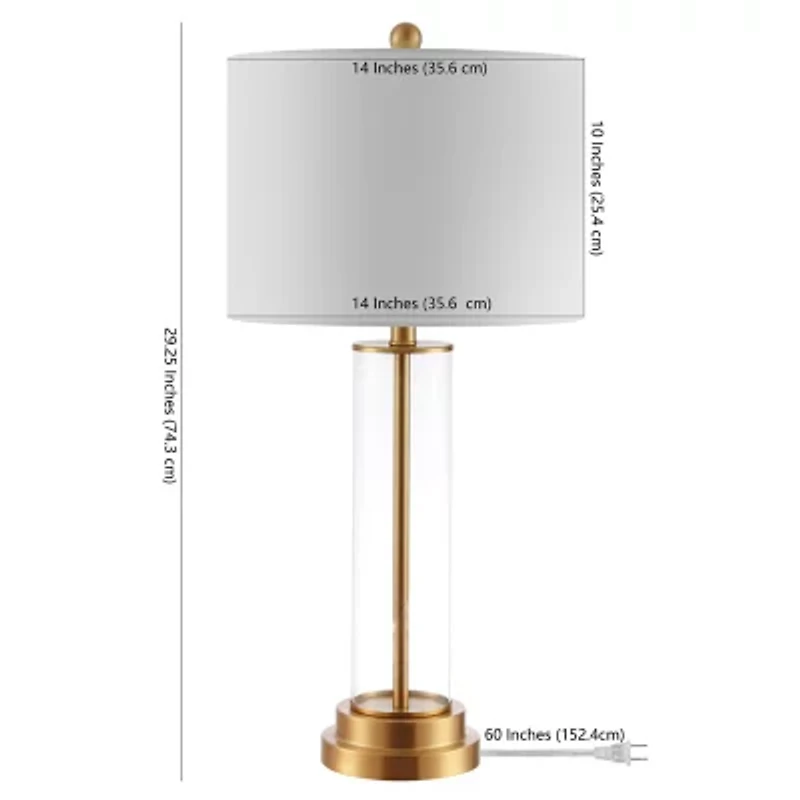 Safavieh 29.25" Cassian Glass Table Lamp