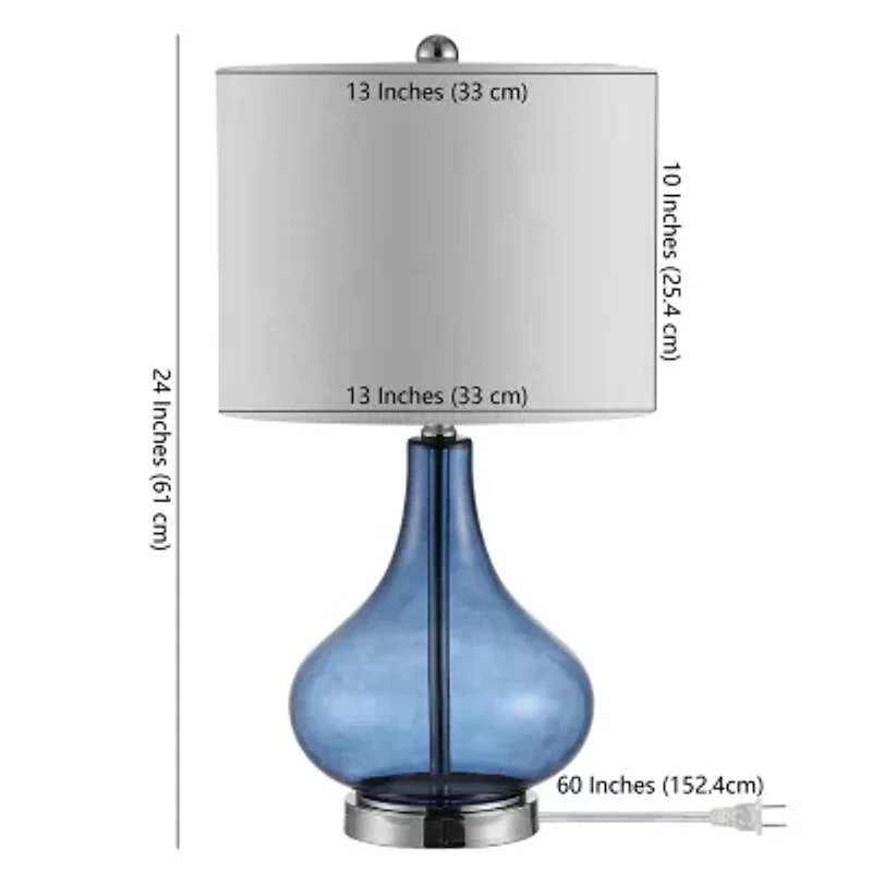 Safavieh 24" Brooks Glass Table Lamp