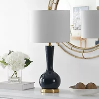 Safavieh 27.5" Gaetna Glass Table Lamp