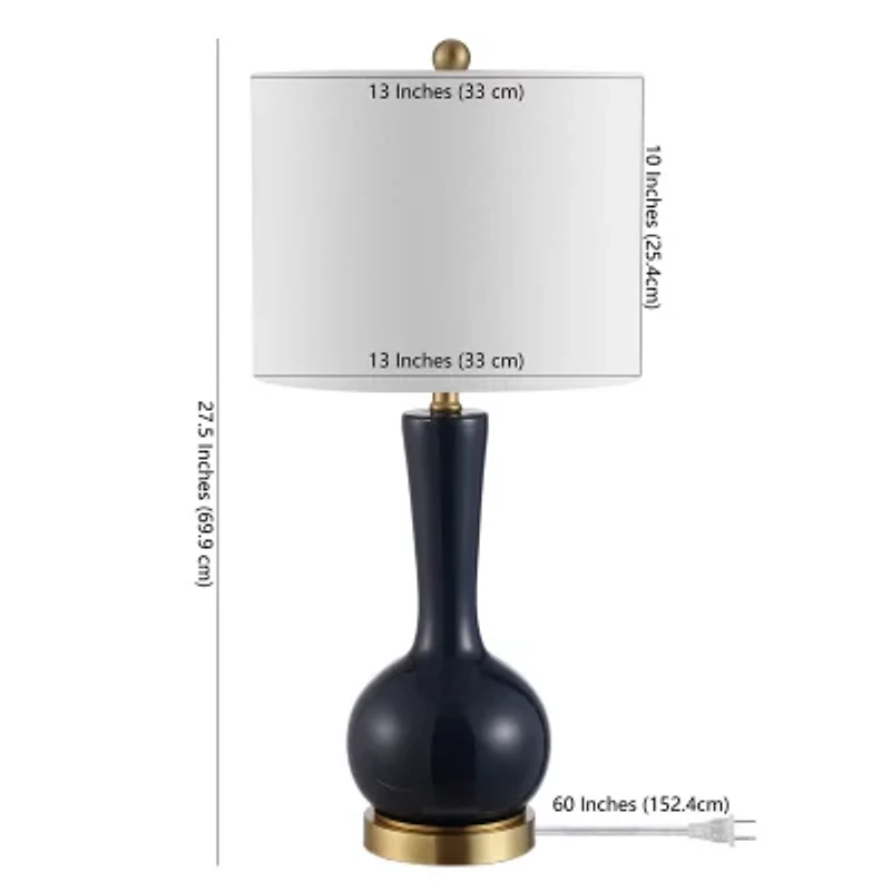Safavieh 27.5" Gaetna Glass Table Lamp