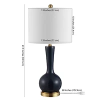 Safavieh 27.5" Gaetna Glass Table Lamp