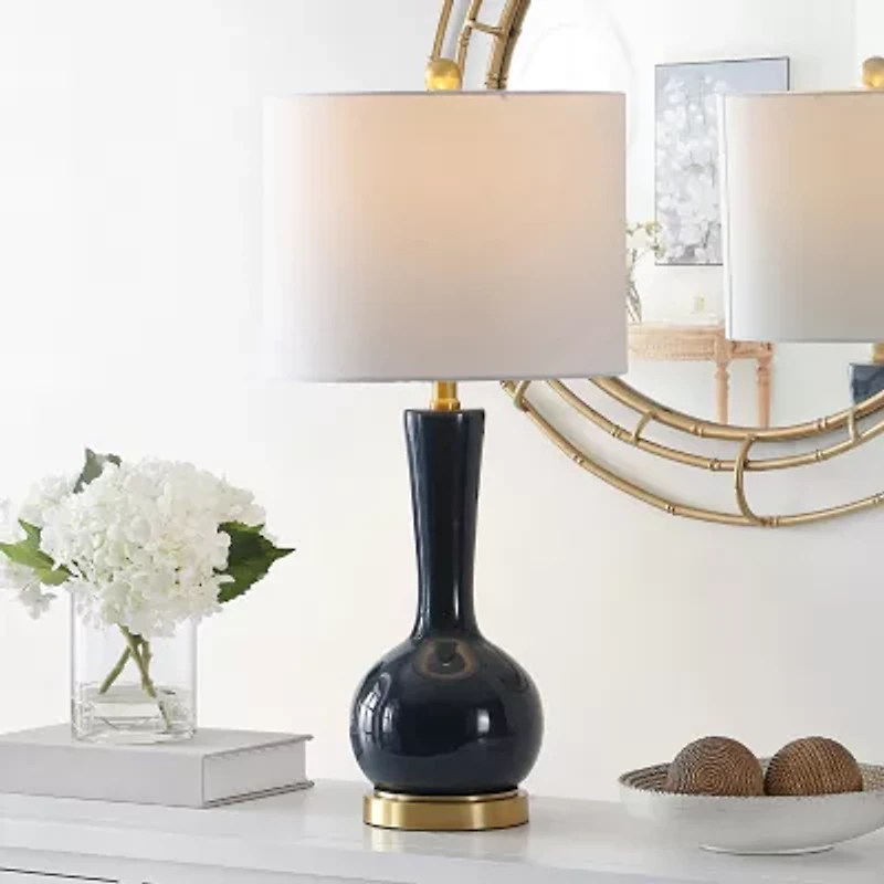 Safavieh 27.5" Gaetna Glass Table Lamp
