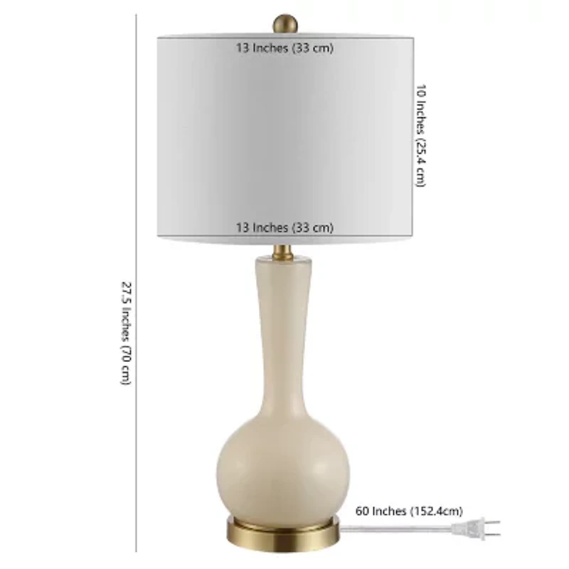 Safavieh 27.5" Gaetna Glass Table Lamp