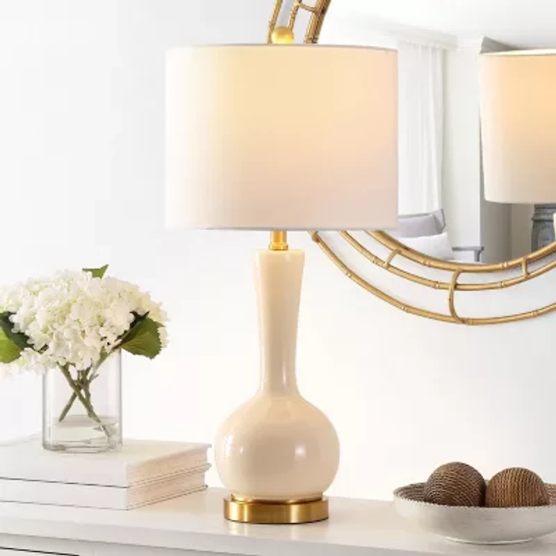 Safavieh 27.5" Gaetna Glass Table Lamp