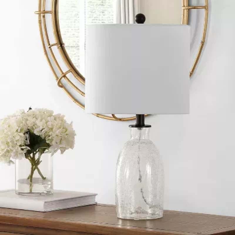 Safavieh 23" Nakula Glass Table Lamp