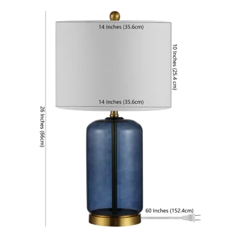 Safavieh 26" Novah Glass Table Lamp