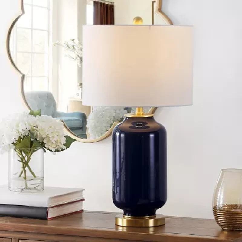 Safavieh 26" Amaia Glass Table Lamp