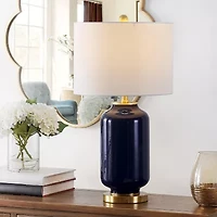Safavieh 26" Amaia Glass Table Lamp