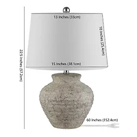 Safavieh 22.5" Ledger Ceramic Table Lamp