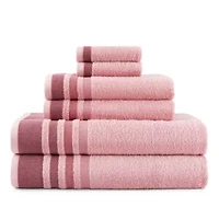 Home Expressions Solid & Stripe Bath Towel
