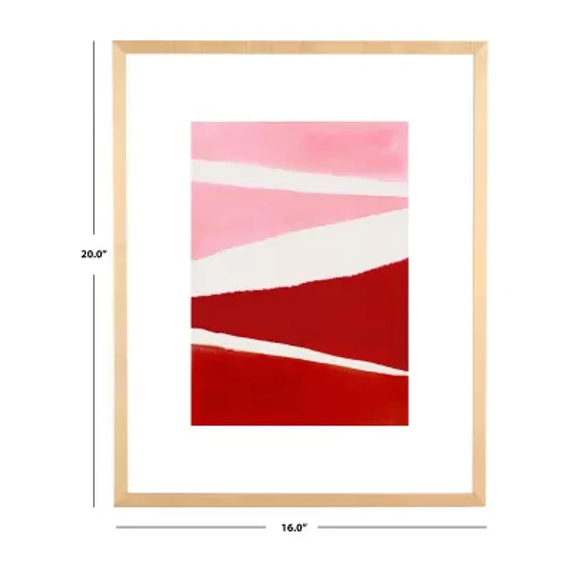 Safavieh 16" X 20" Paint The Town Pink Print