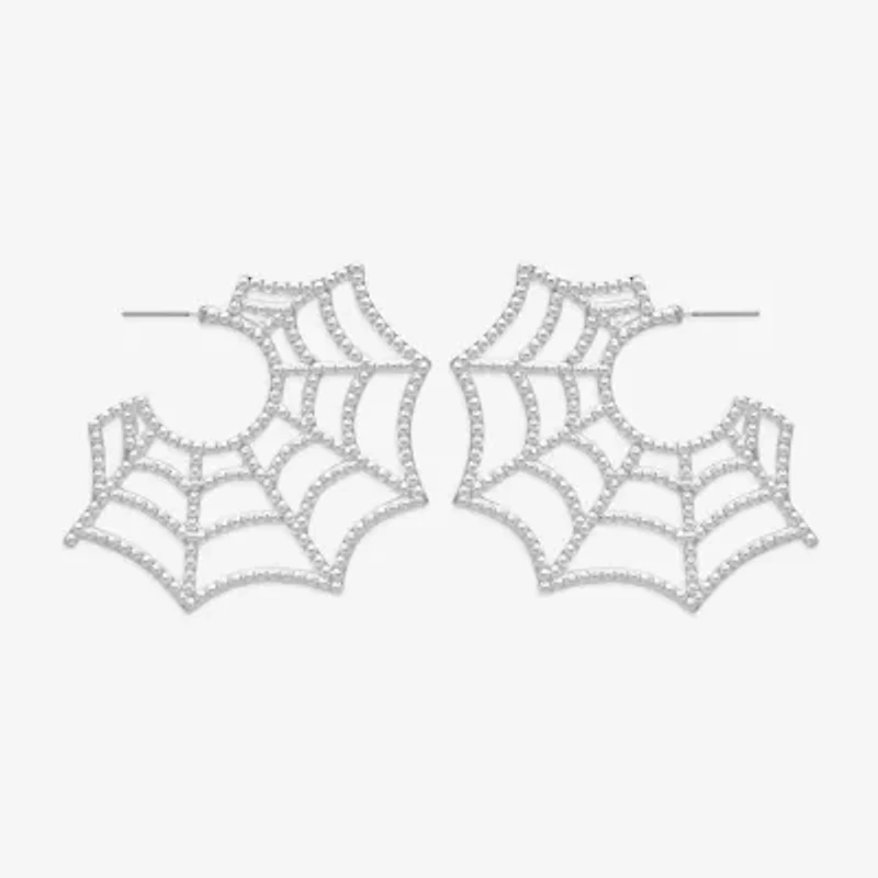 Mixit Halloween Web Womens Drop Earrings