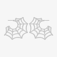 Mixit Halloween Web Womens Drop Earrings