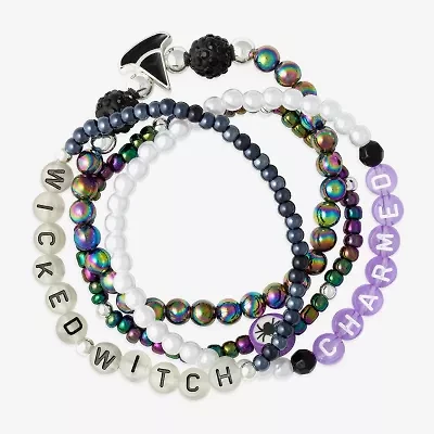 Mixit Halloween Womens 4-pc. Multi Color Glass Bracelet Set