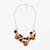 Mixit Halloween Pumpkin Womens 19 1/2 Inch Pendant Necklace