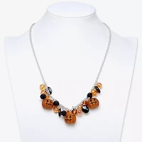 Mixit Halloween Pumpkin Womens 19 1/2 Inch Pendant Necklace