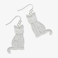 Mixit Halloween Skeleton Cat Womens Drop Earrings