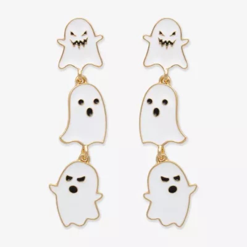 Mixit Halloween Ghost Womens Drop Earrings