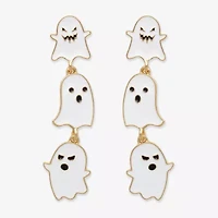 Mixit Halloween Ghost Womens Drop Earrings