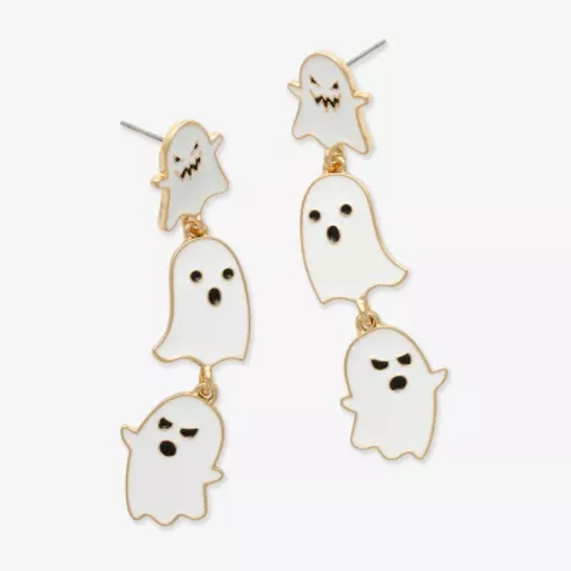 Mixit Halloween Ghost Womens Drop Earrings