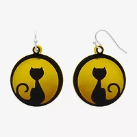 Mixit Halloween Cat Womens Drop Earrings