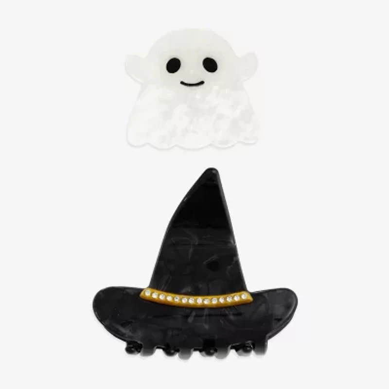 Mixit Halloween Ghost & Witch Hat 2-pc. Hair Clip
