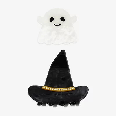 Mixit Halloween Ghost & Witch Hat 2-pc. Hair Clip