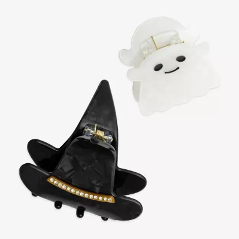 Mixit Halloween Ghost & Witch Hat 2-pc. Hair Clip