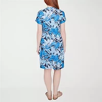 Larky Lark Womens Midi Floral A-Line Dress