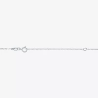 (G-H Womens Diamond Accent Lab Grown White Diamond Accent Sterling Silver 16 Inch Pendant Necklace
