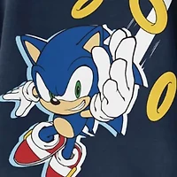 Little & Big Kid Boys Long Sleeve Sonic the Hedgehog Fleece Hoodie