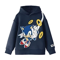 Little & Big Kid Boys Long Sleeve Sonic the Hedgehog Fleece Hoodie