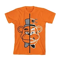 Little & Big Kid Boys Crew Neck Short Sleeve Regular Fit Five Nights at Freddys Graphic T-Shirt