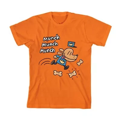 Dogman Little & Big Kid Boys Crew Neck Short Sleeve Regular Fit Graphic T-Shirt