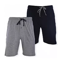 Hanes Mens Knit Short Sleeve 2-pc. Pajama Shorts