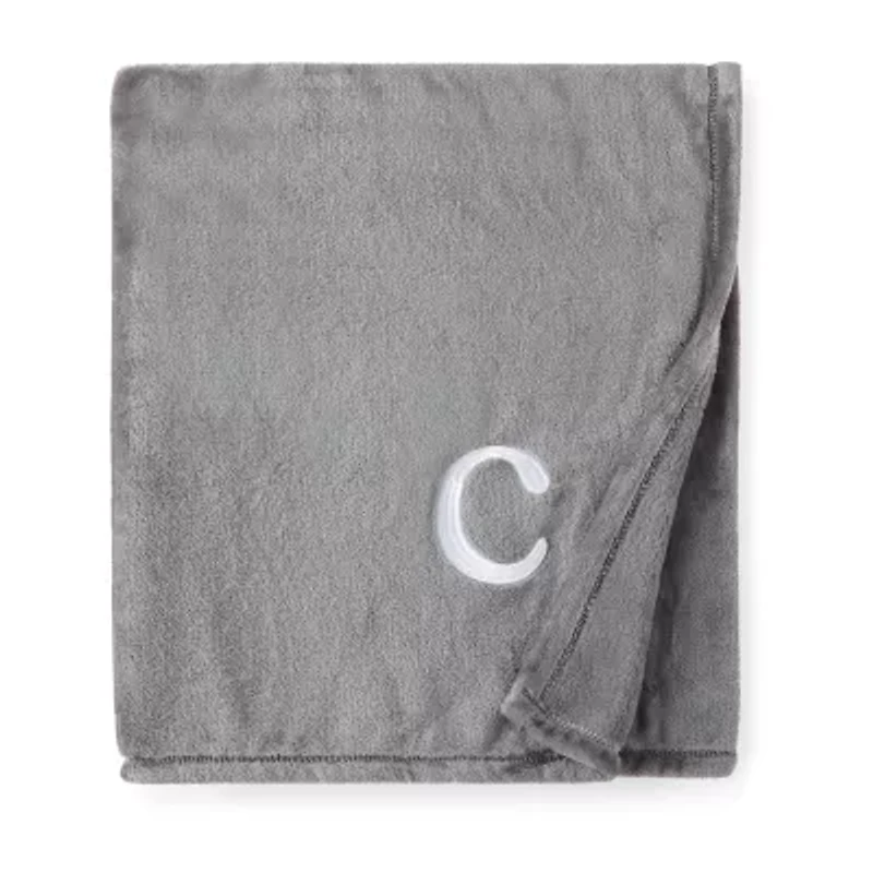 North Pole Trading Co. Monogram Throw