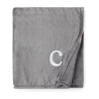 North Pole Trading Co. Monogram Throw