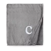North Pole Trading Co. Monogram Throw